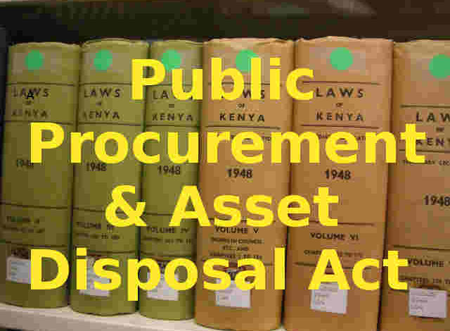 Public Procurement And Asset Disposal Act 2015 Jounalism Hub