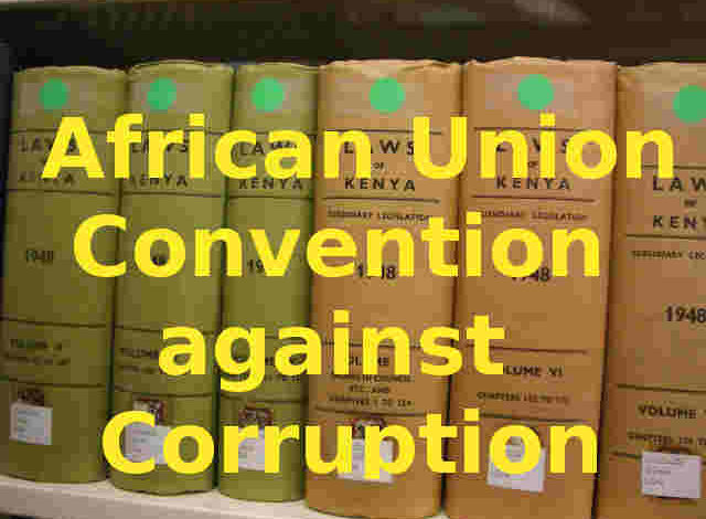 Photo of AU Convention on Preventing and Combating Corruption, 2003