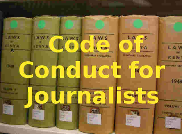 code of conduct for the practice of journalism button