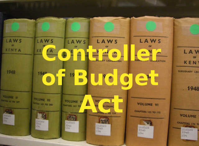 Photo of Controller of Budget Act